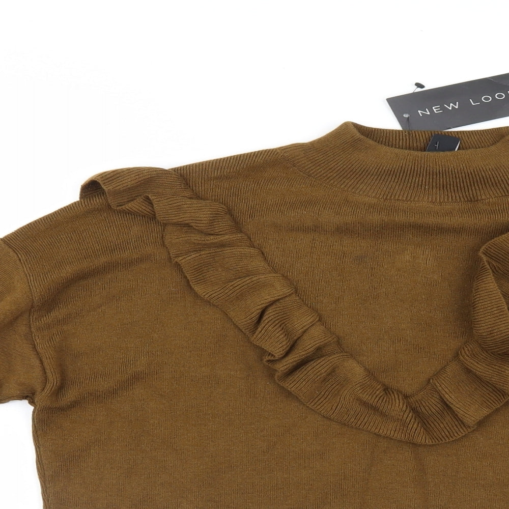 New Look Womens Brown   Pullover Jumper Size M