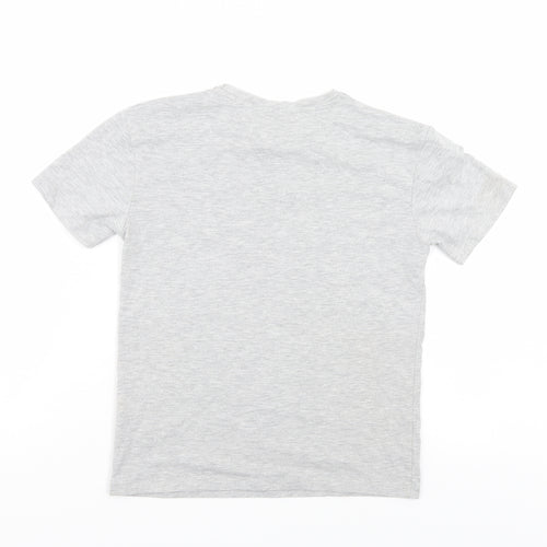 Candy Couture Girls Grey   Basic T-Shirt Size 9 Years