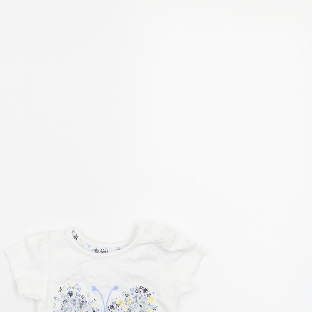 Lullaby Girls White   Basic T-Shirt Size 0-3 Months
