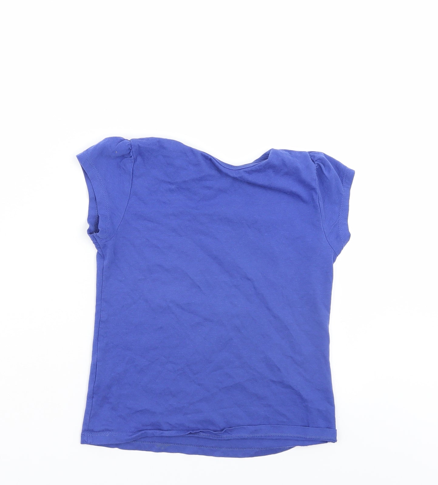 George Girls Blue   Basic T-Shirt Size 7-8 Years