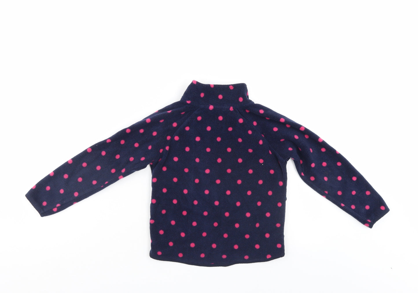 Young Dimention Girls Blue Polka Dot  Jacket  Size 5-6 Years