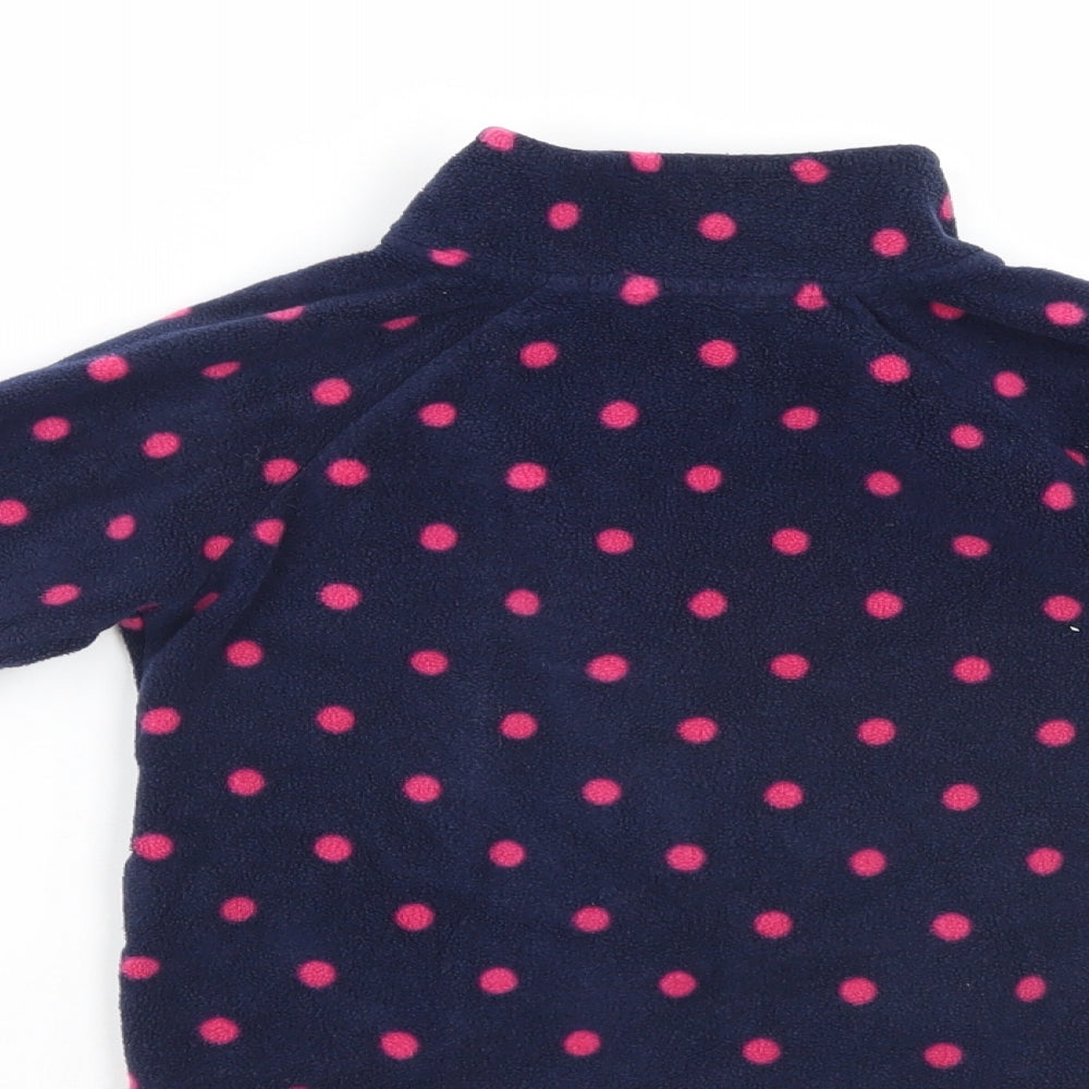 Young Dimention Girls Blue Polka Dot  Jacket  Size 5-6 Years