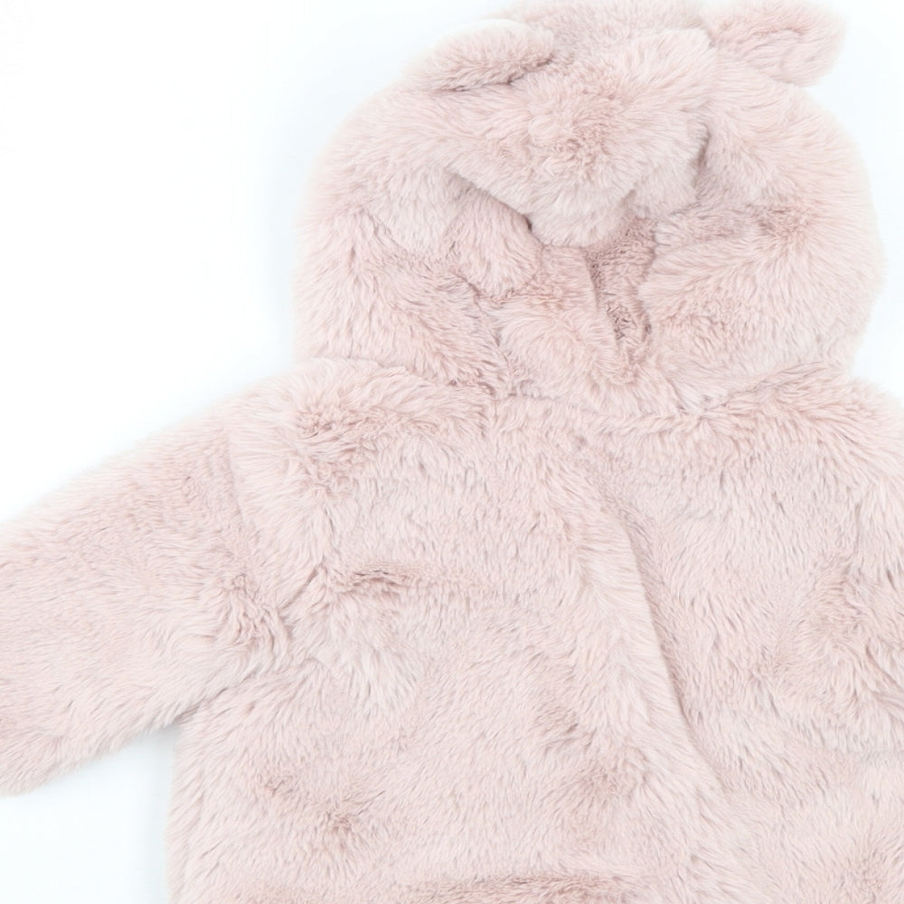 NEXT Baby Pink   Quilted Coat Size 0-3 Months