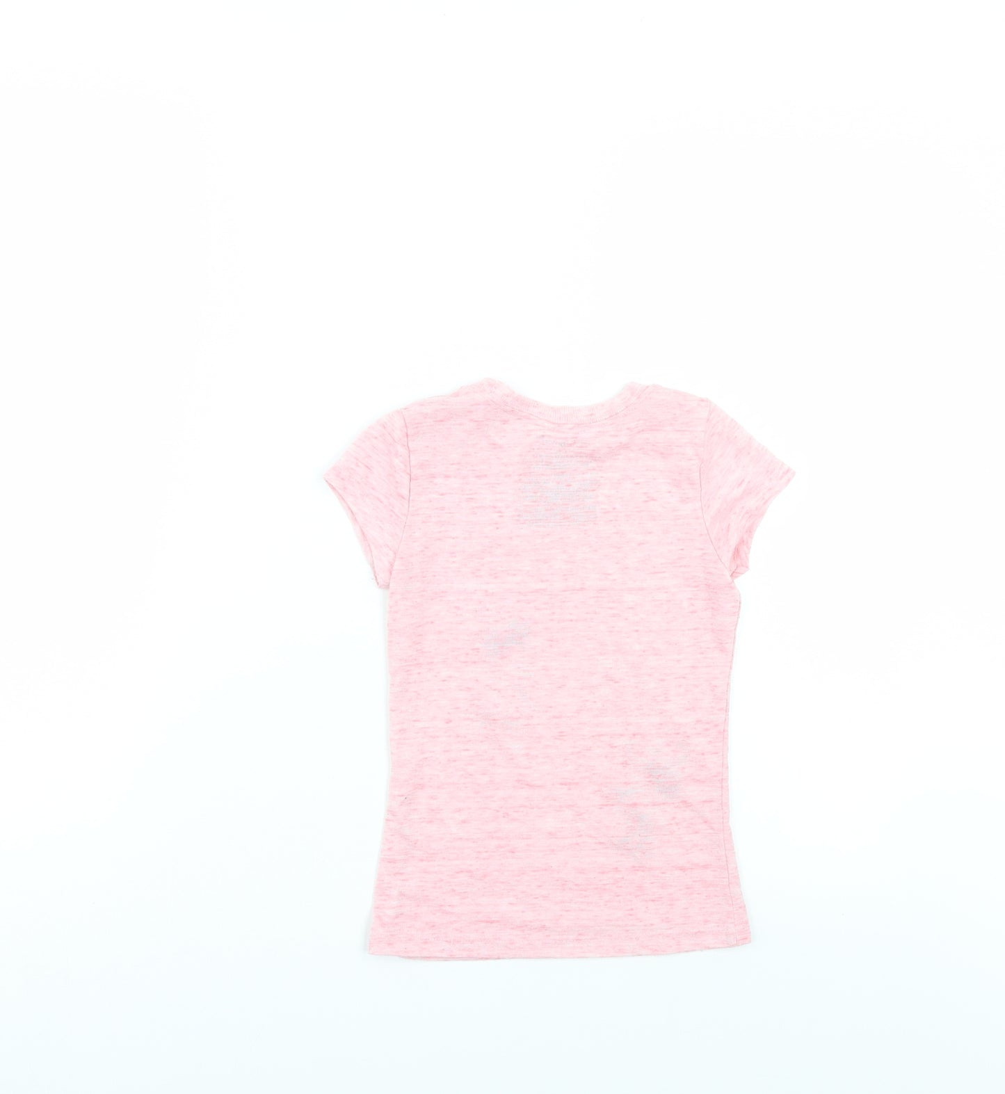 Disney Girls Pink   Basic T-Shirt Size 5-6 Years