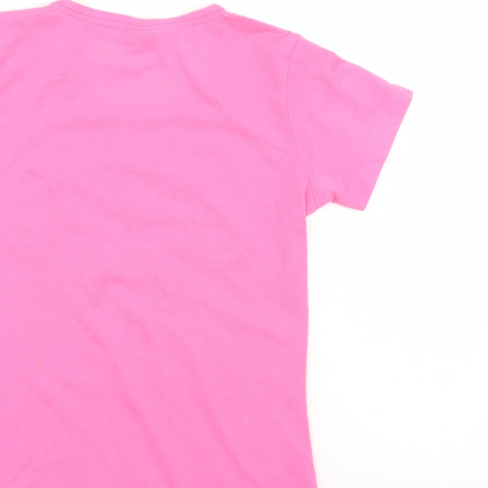 Hollistwer Womens Pink   Basic T-Shirt Size S