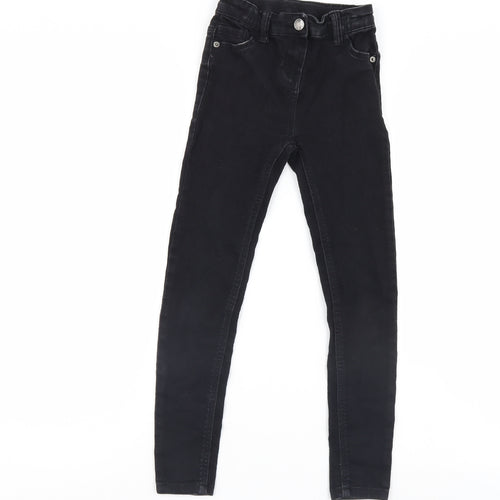 TU Girls Black  Denim Tapered Jeans Size 9 Years