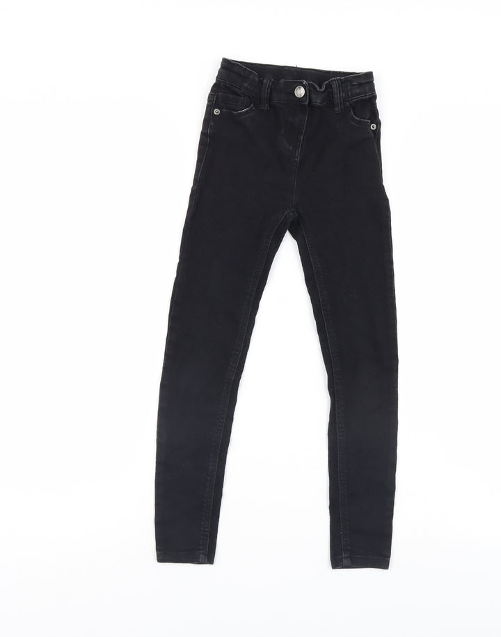 TU Girls Black  Denim Tapered Jeans Size 9 Years