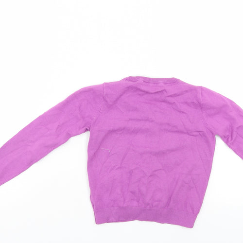 NEXT Girls Purple   Cardigan Jumper Size 7 Years