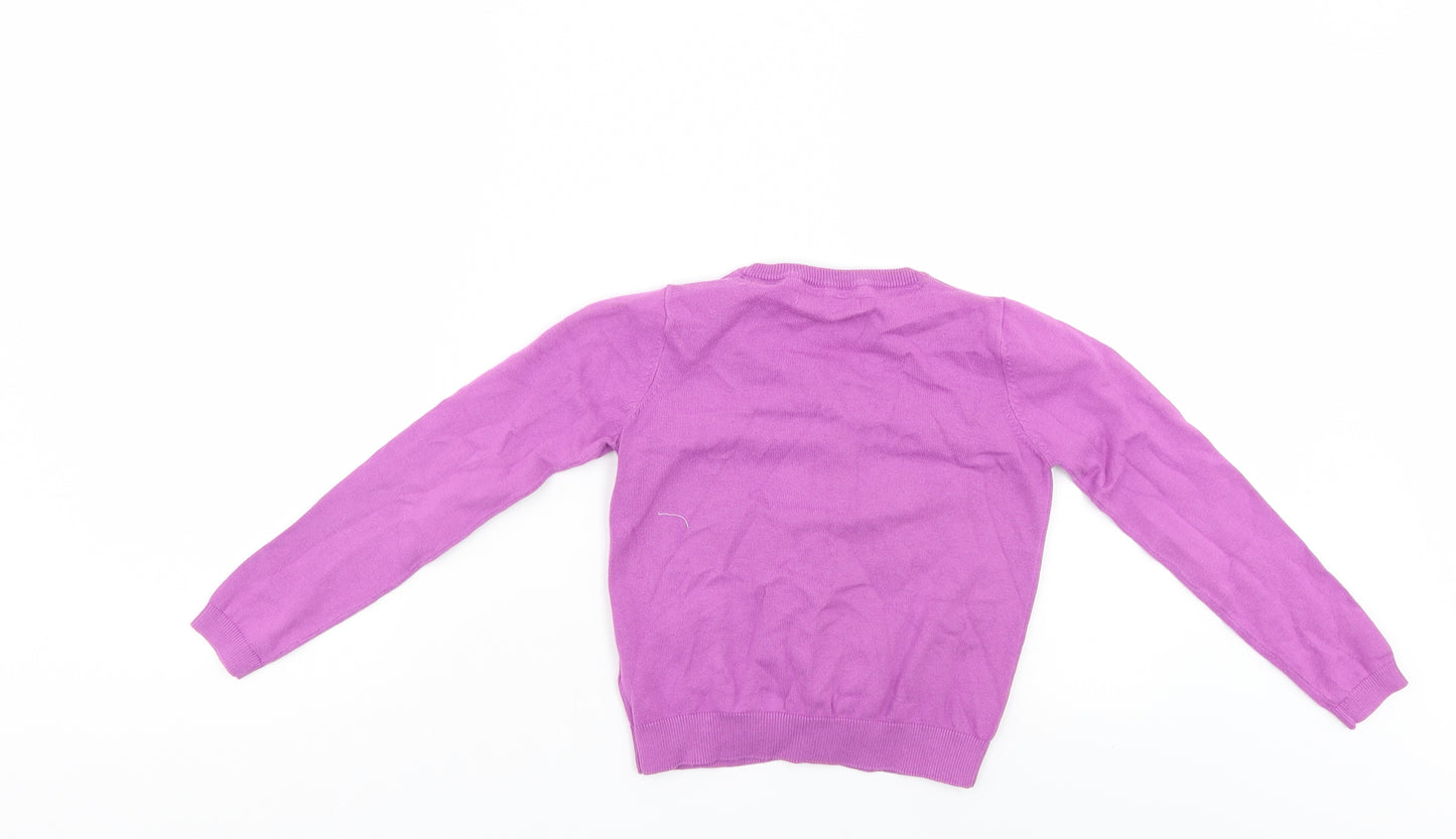 NEXT Girls Purple   Cardigan Jumper Size 7 Years