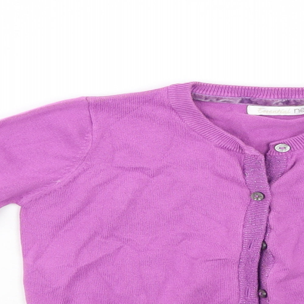 NEXT Girls Purple   Cardigan Jumper Size 7 Years