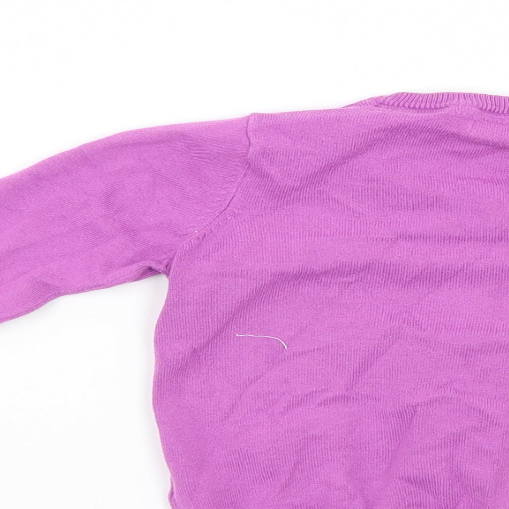NEXT Girls Purple   Cardigan Jumper Size 7 Years