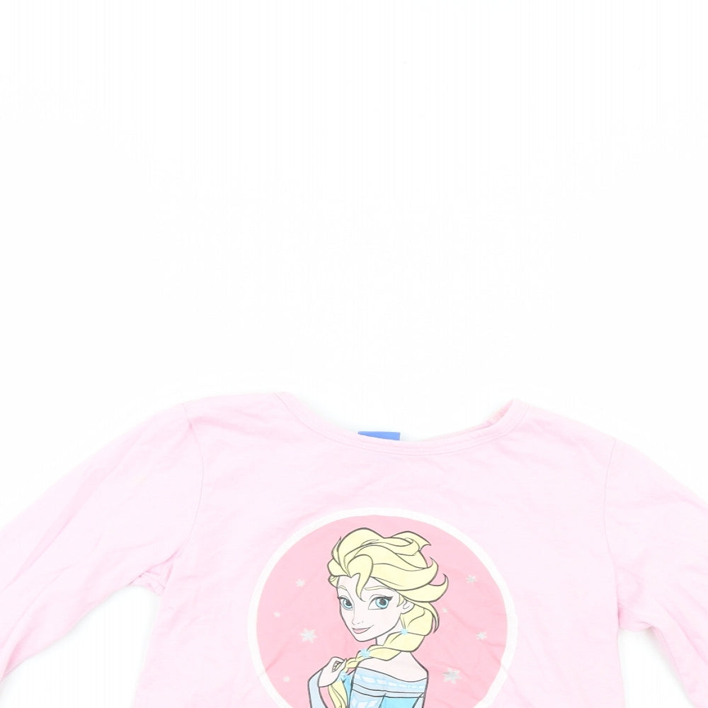 Disney Girls Pink   Basic T-Shirt Size 6-7 Years  - Disney