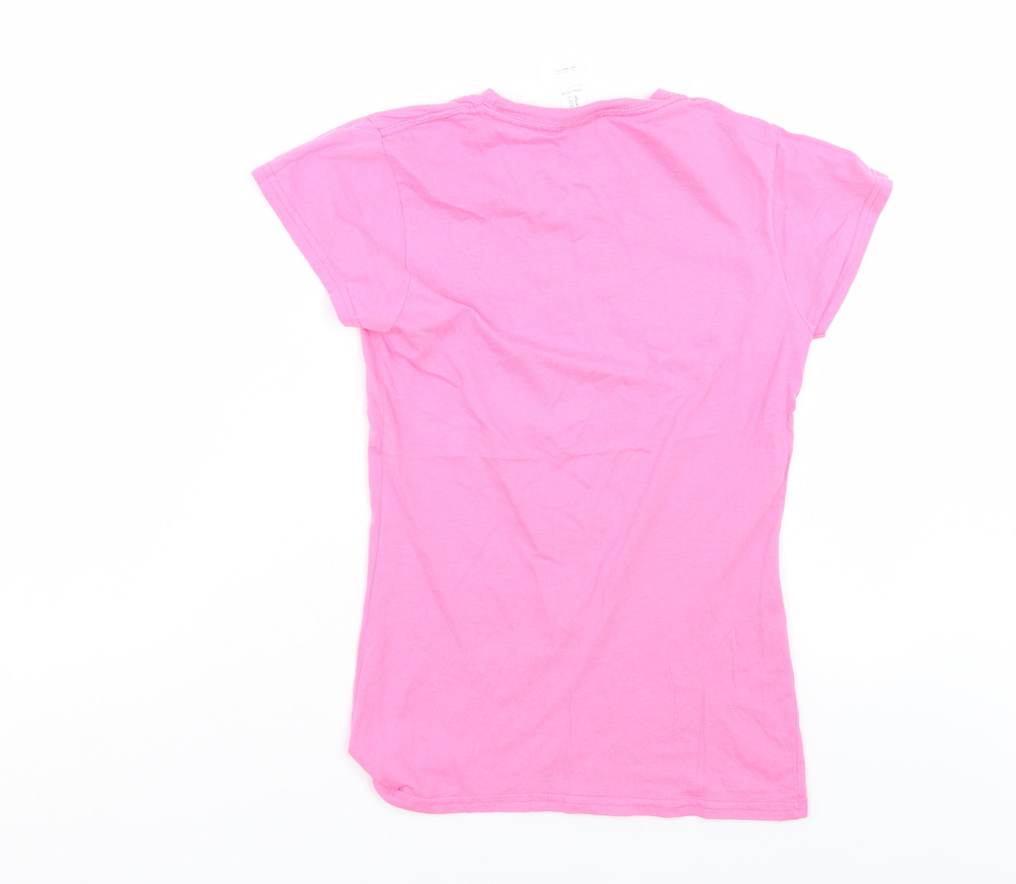 Gilden Womens Pink   Basic T-Shirt Size S