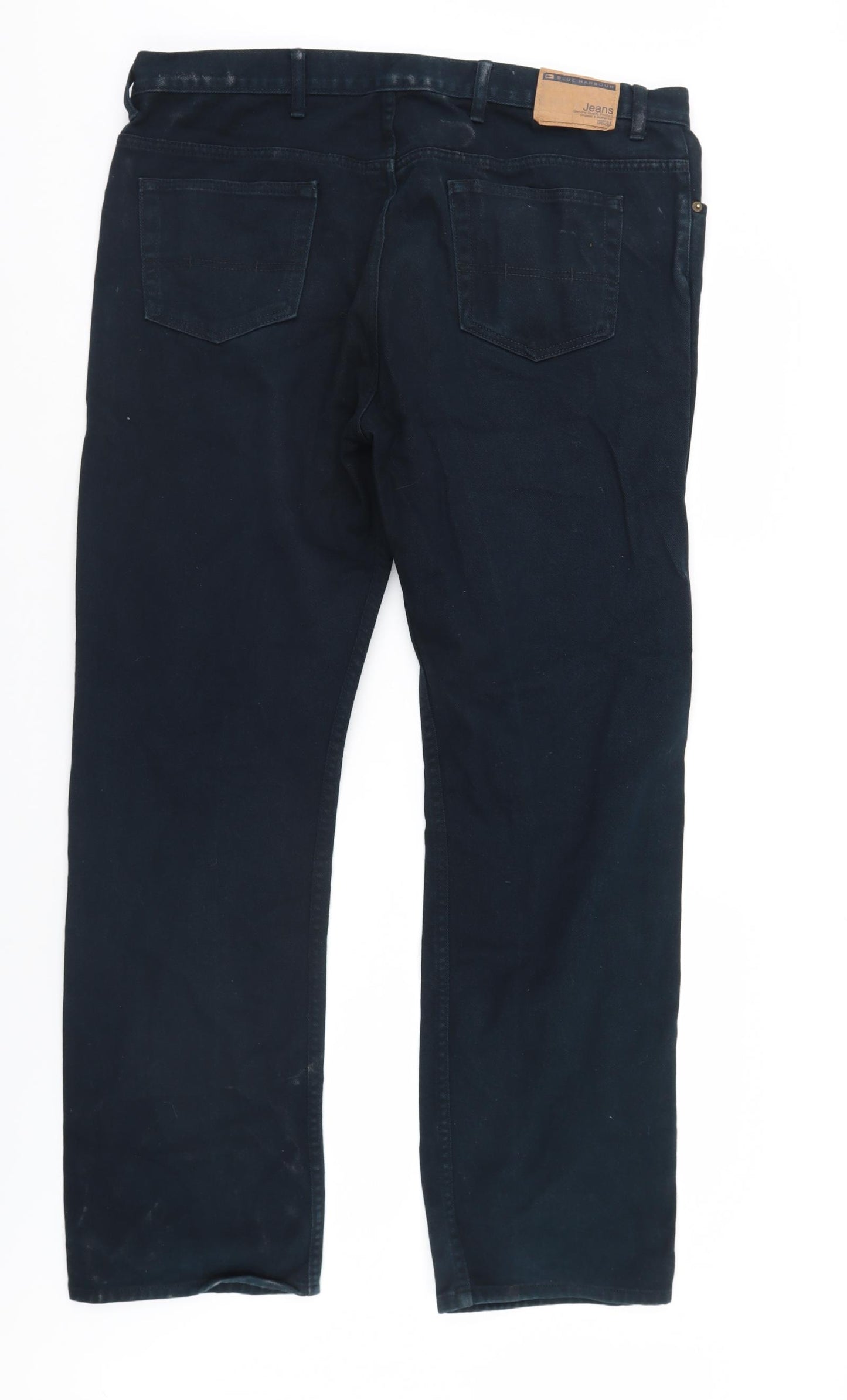 Blue Harbour Mens Black  Denim Straight Jeans Size 40 L33 in