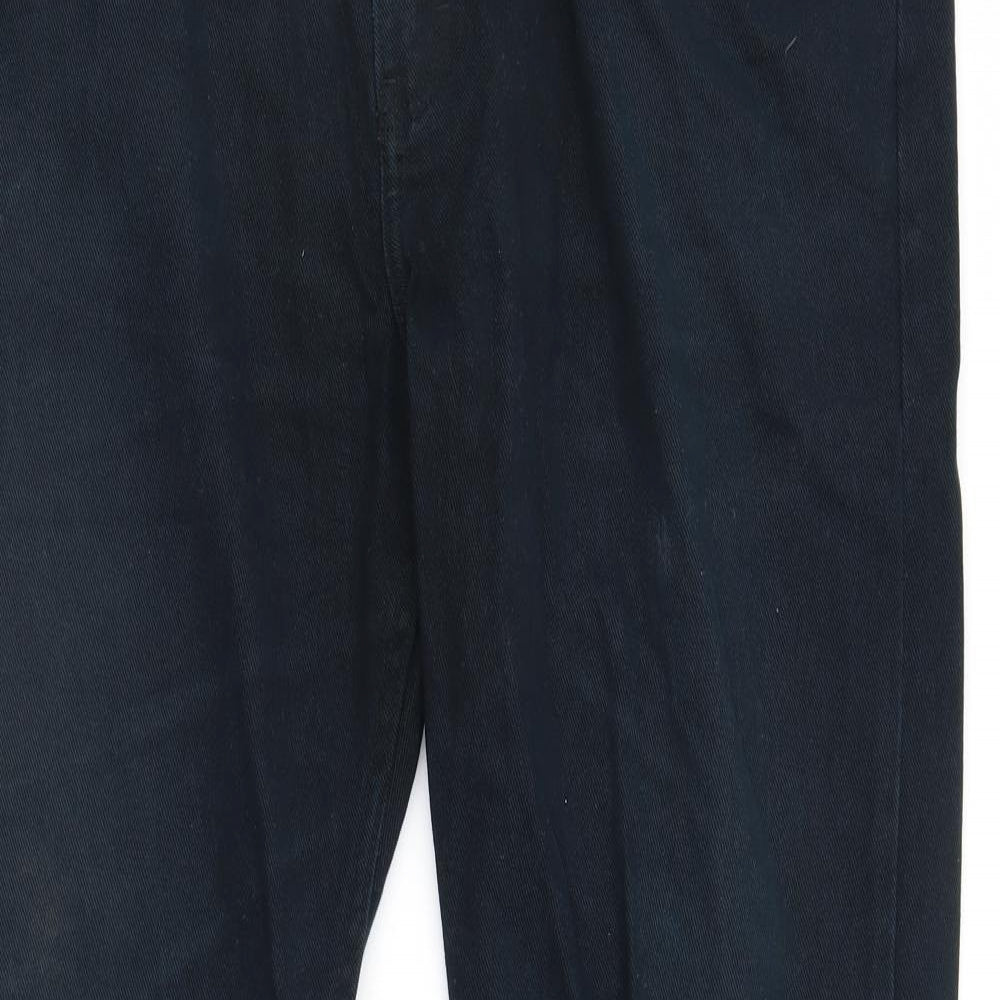 Blue Harbour Mens Black  Denim Straight Jeans Size 40 L33 in