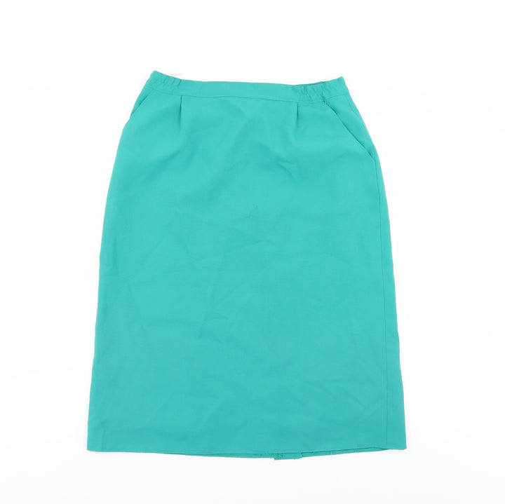Preworn Womens Green   A-Line Skirt Size 28 in