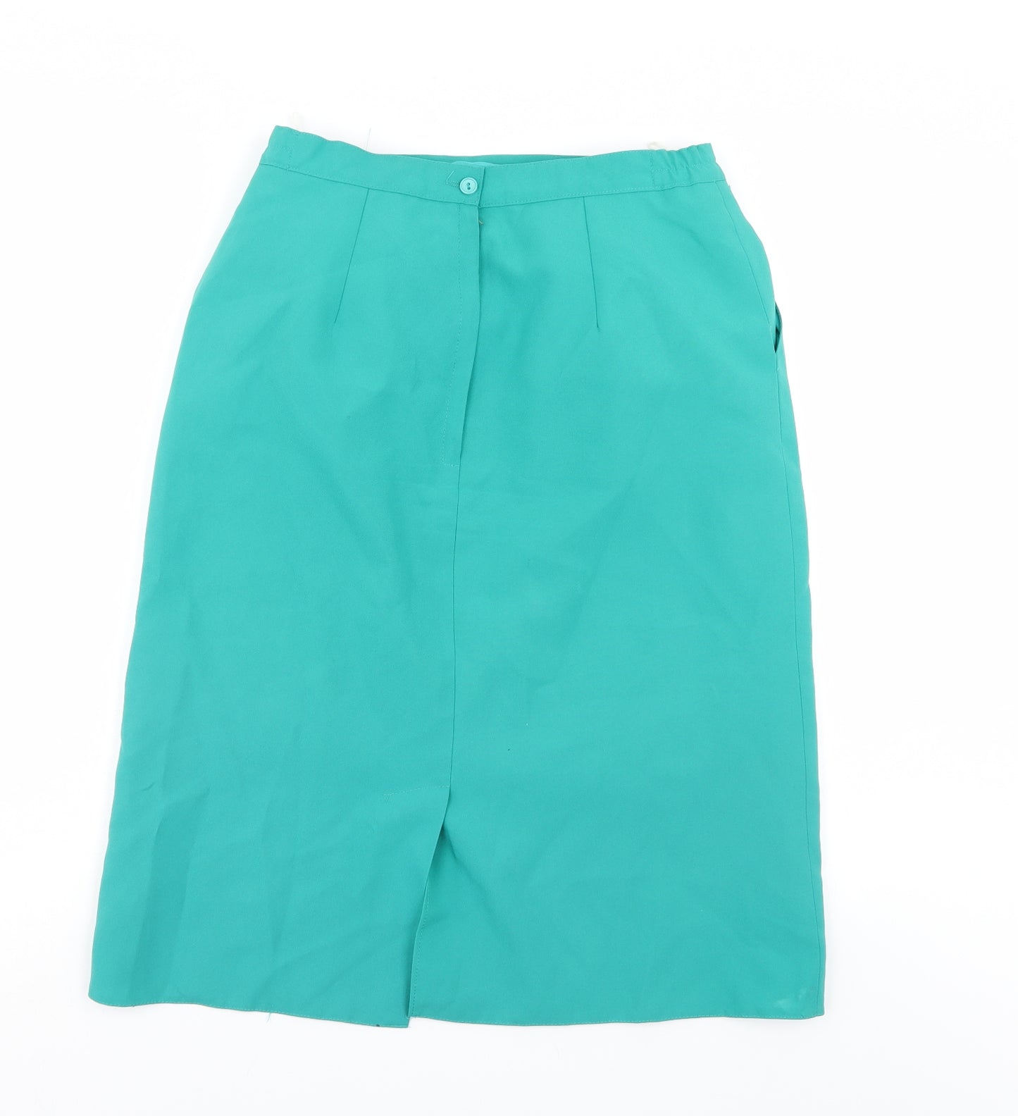 Preworn Womens Green   A-Line Skirt Size 28 in