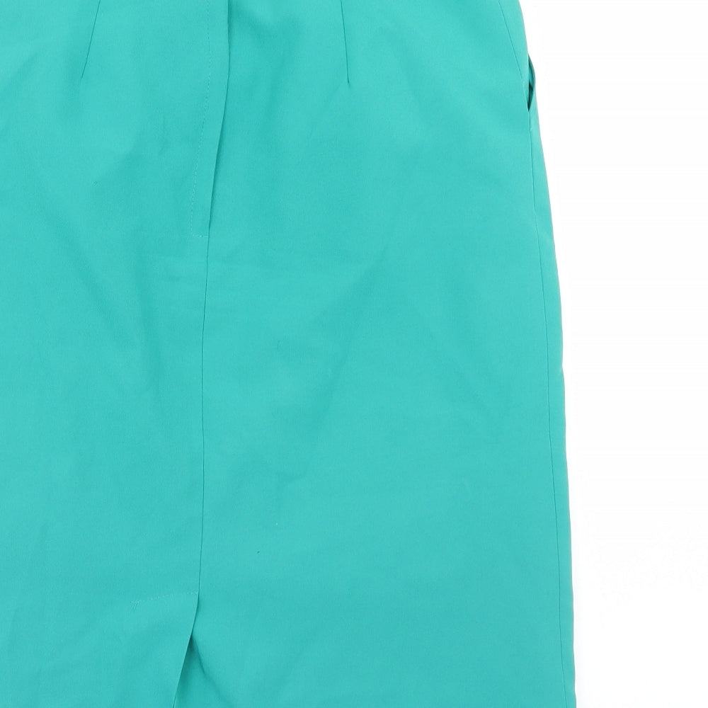 Preworn Womens Green   A-Line Skirt Size 28 in