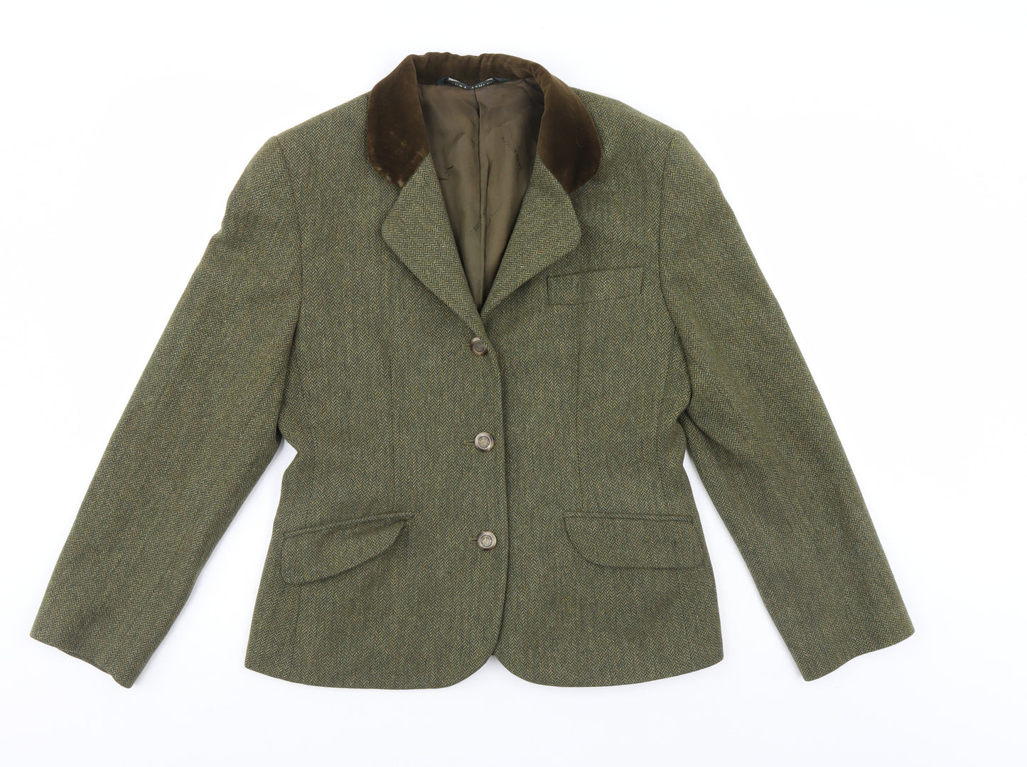 Laura Ashley Womens Green   Jacket Blazer Size 12  - Hunting Jacket