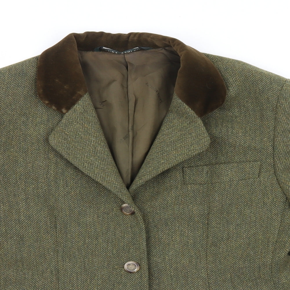 Laura Ashley Womens Green   Jacket Blazer Size 12  - Hunting Jacket