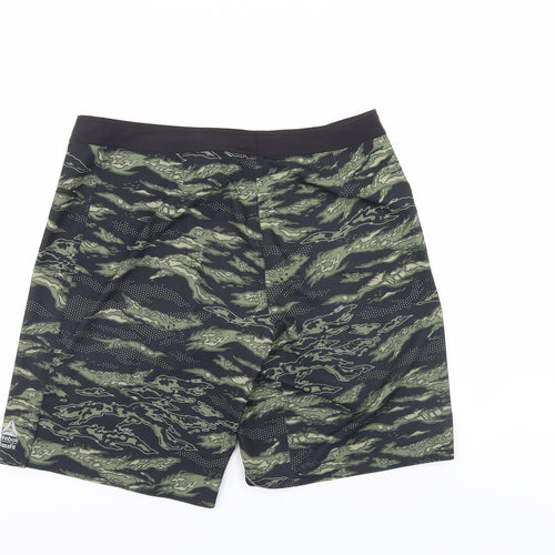 Reebok Mens Multicoloured Camouflage   Shorts Size 34