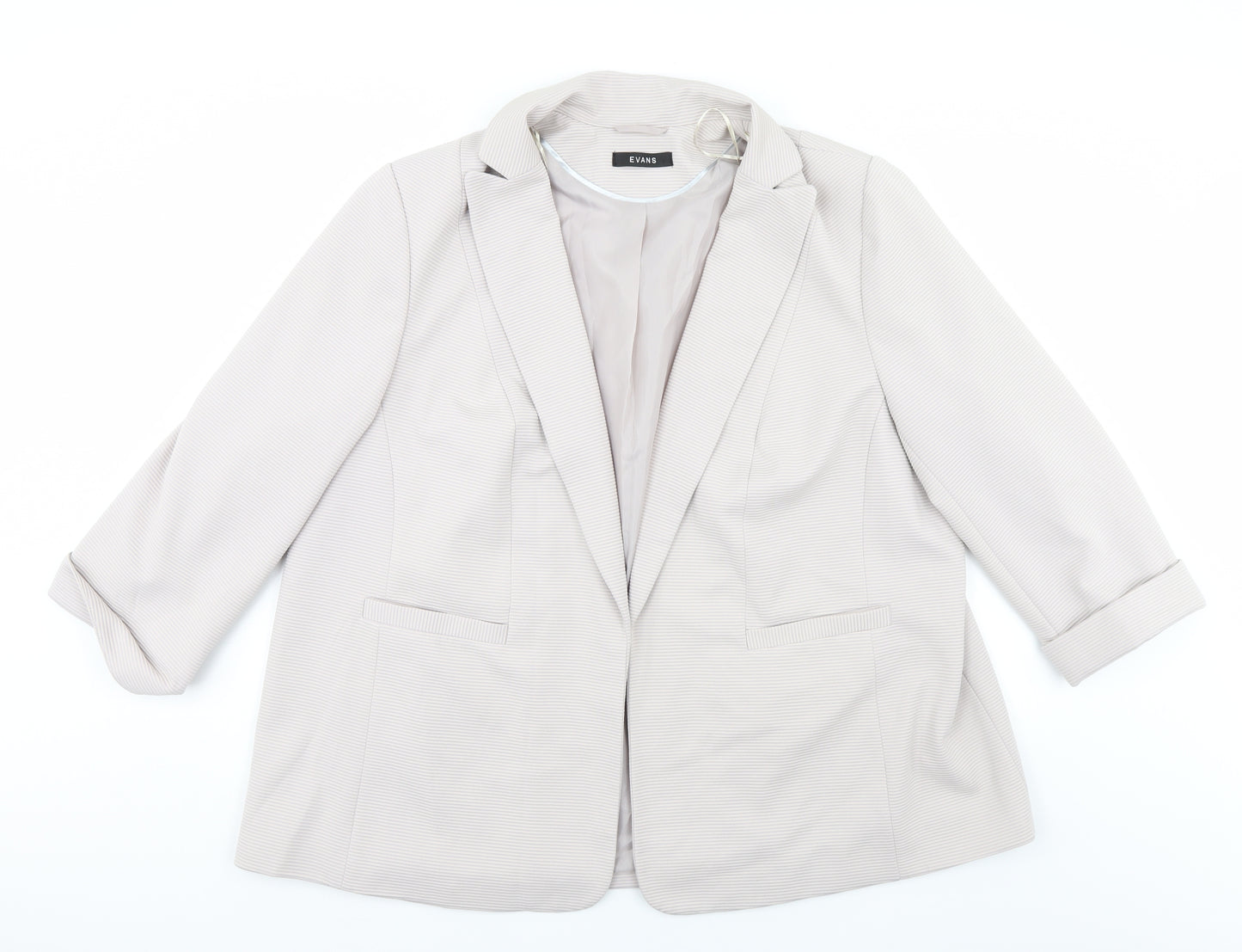 Evans Womens Ivory   Jacket  Size 28