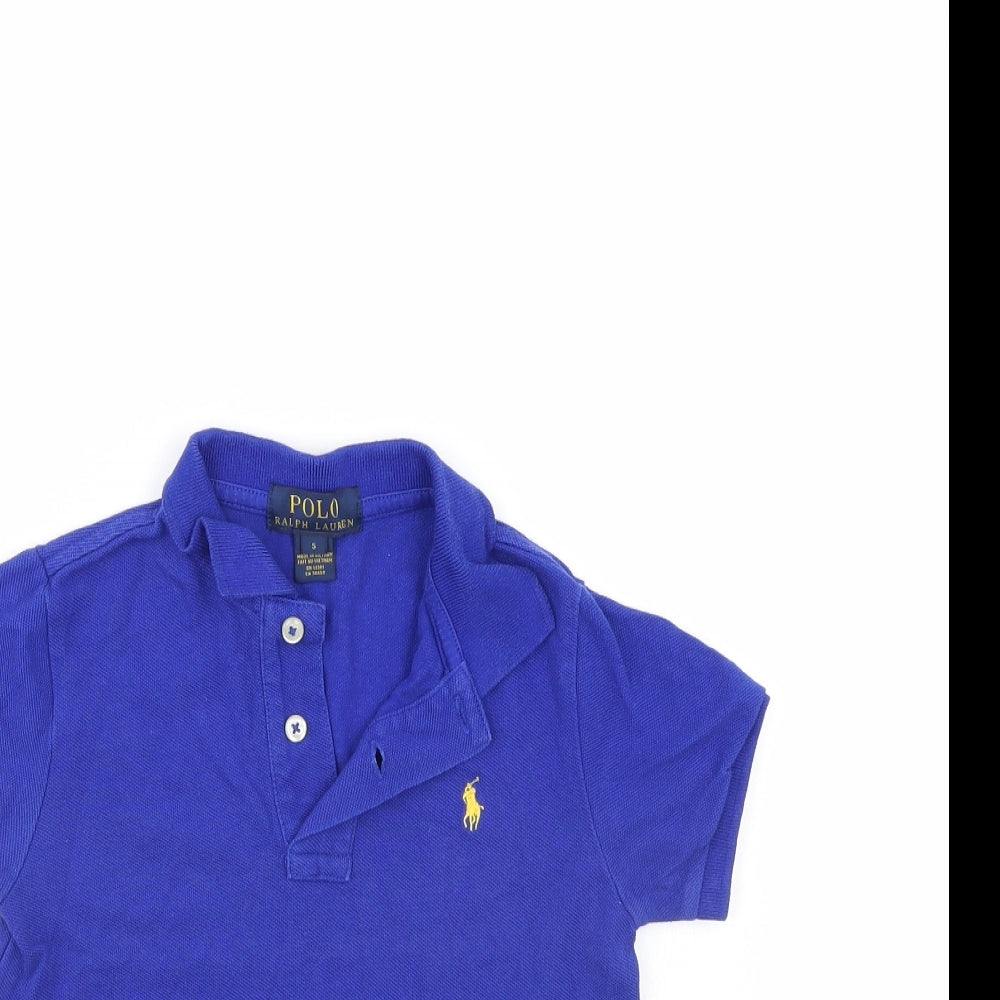 Ralph Lauren Boys Blue   Basic Polo Size 5 Years