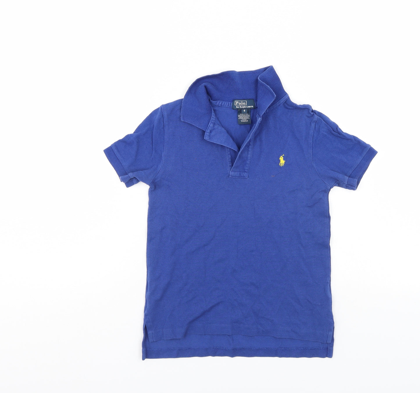 Ralph Lauren Boys Blue   Basic Polo Size 6 Years
