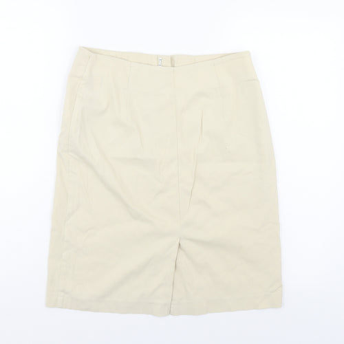 Marks and Spencer Womens Ivory   A-Line Skirt Size 10