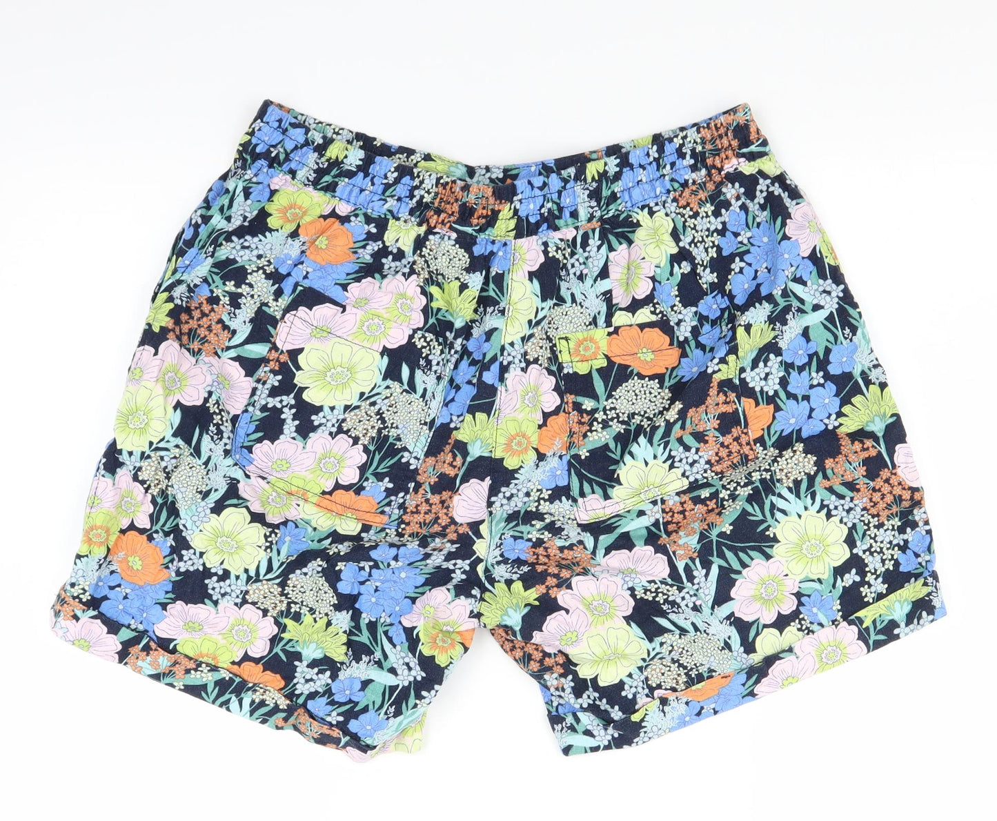 NEXT Womens Blue Floral  Bermuda Shorts Size 14