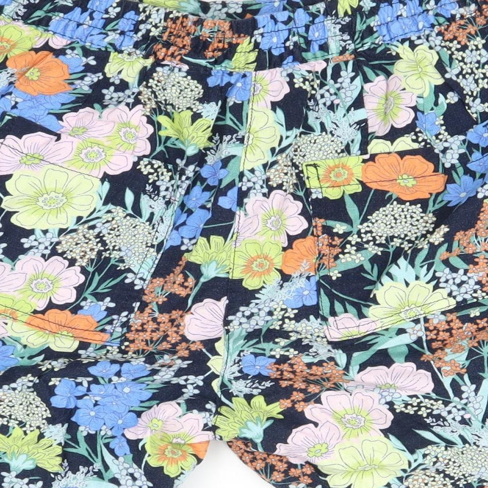 NEXT Womens Blue Floral  Bermuda Shorts Size 14