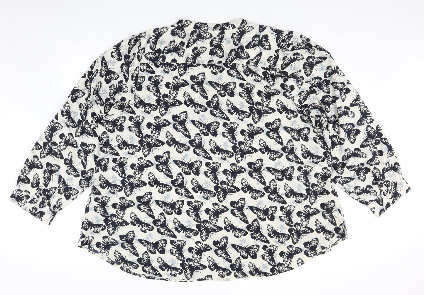 KOKO Womens Ivory Polka Dot  Basic Button-Up Size 30