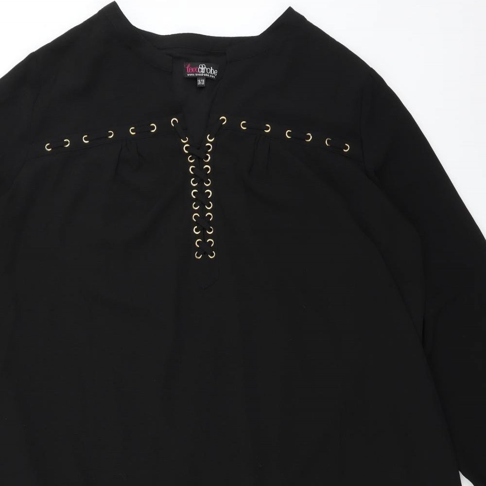 Lovedrobe Womens Black   A-Line  Size 28