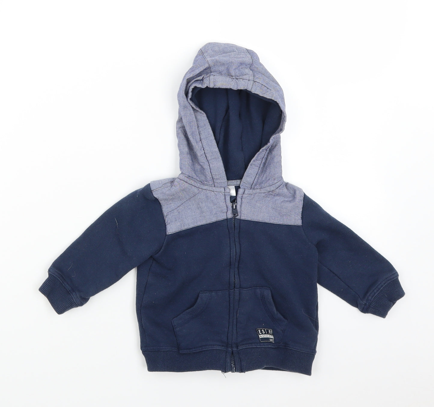 F&F Baby Blue   Full Zip Jumper Size 6-9 Months