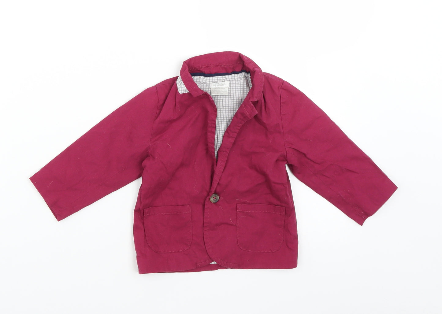 mamas & papas Baby Red   Jacket  Size 6-9 Months