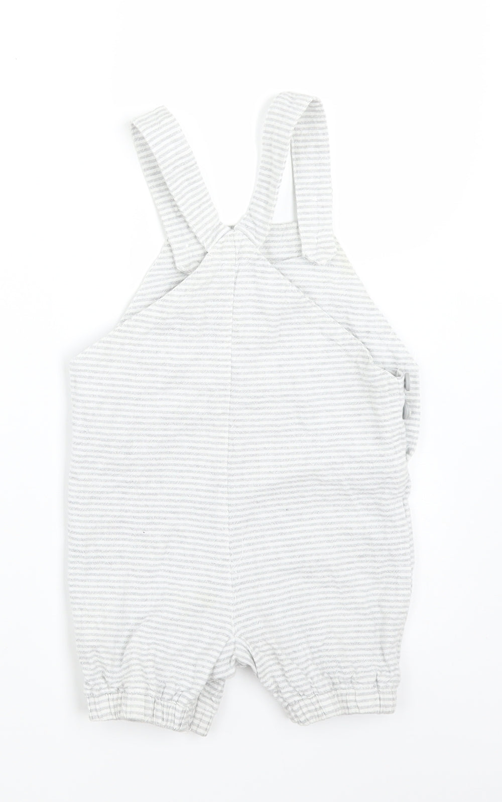TU Baby Grey Striped  Dungaree One-Piece Size 9-12 Months