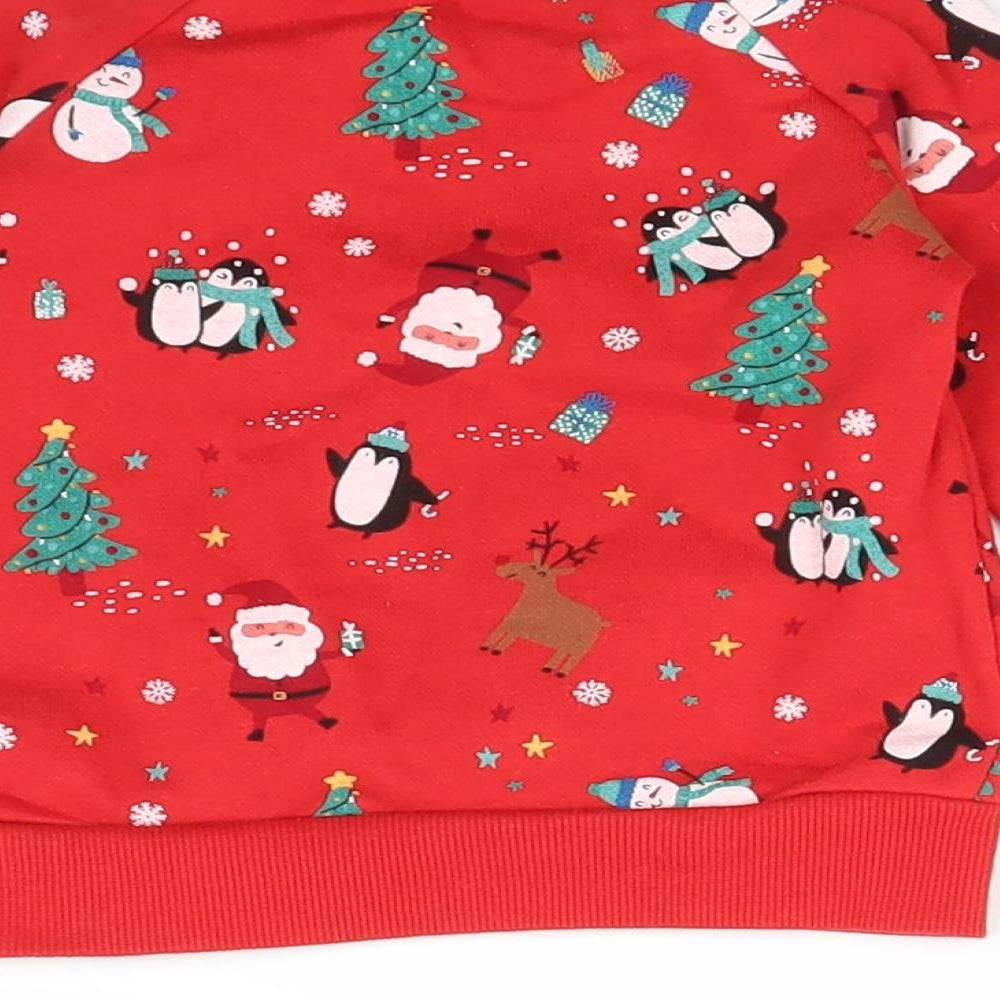 Primark Baby Red Polka Dot  Pullover Jumper Size 9-12 Months  - christmas