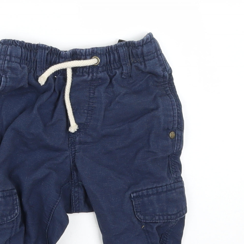 H&M Baby Blue   Cargo Trousers Size 9-12 Months
