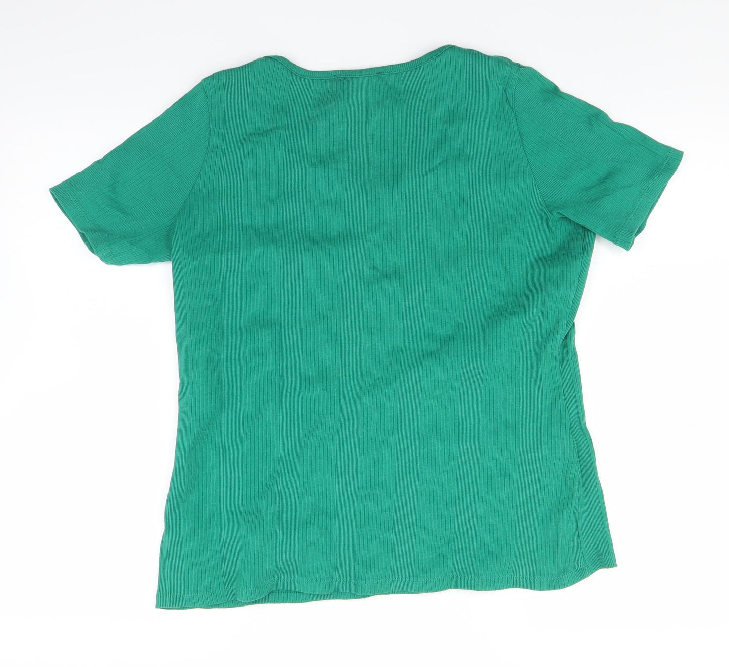 Marks and Spencer Womens Green   Basic T-Shirt Size 16