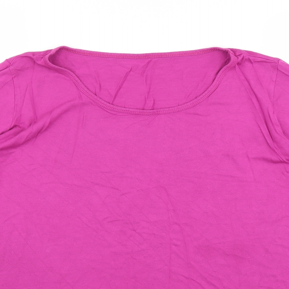 George Womens Purple   Basic T-Shirt Size 16