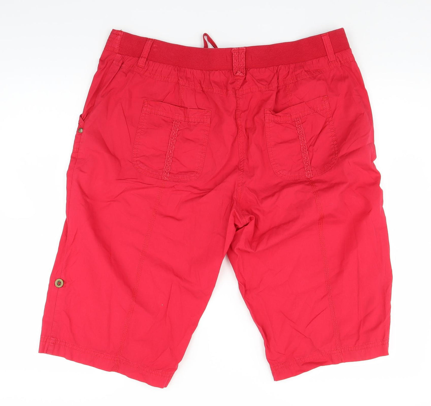 George Womens Red   Bermuda Shorts Size 16