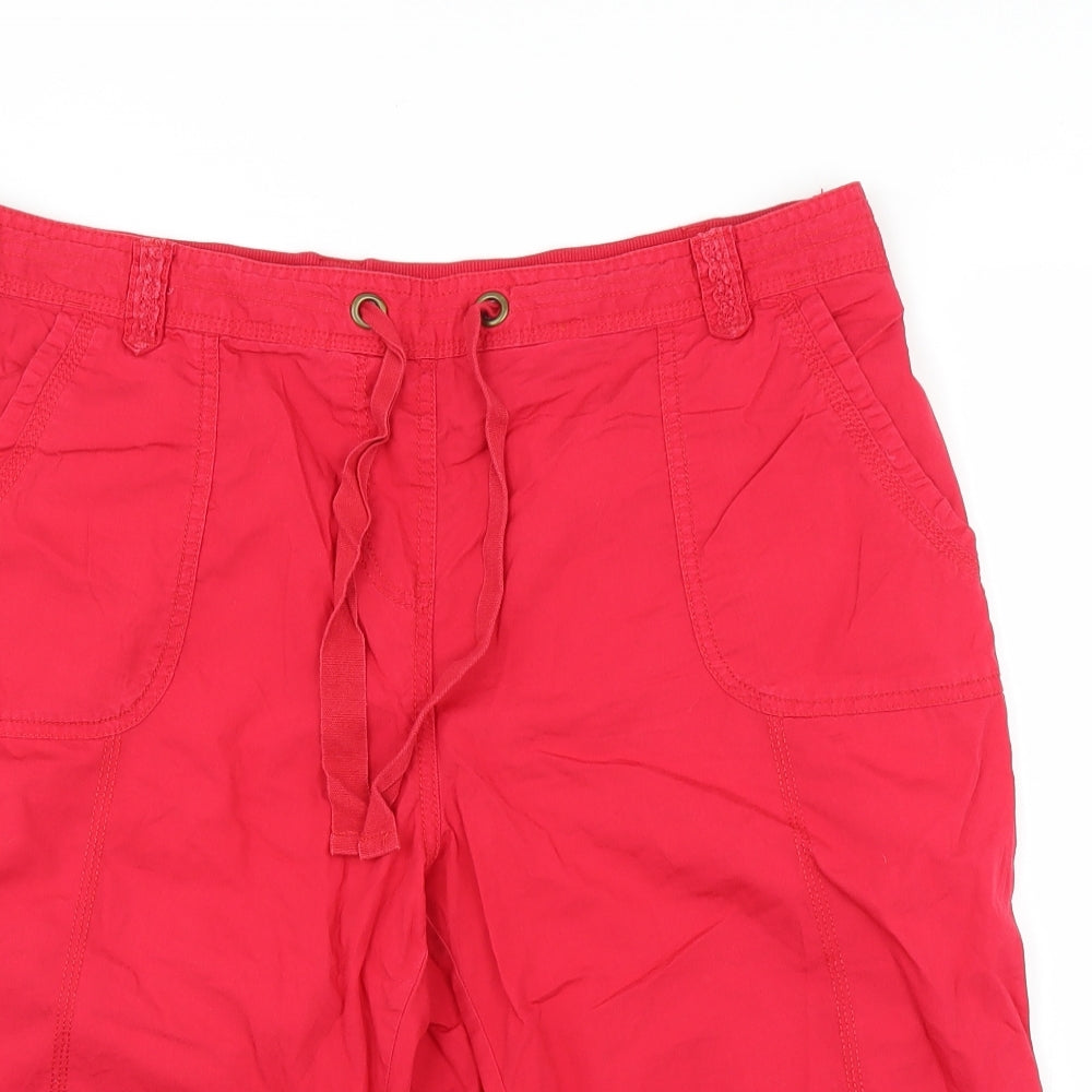 George Womens Red   Bermuda Shorts Size 16