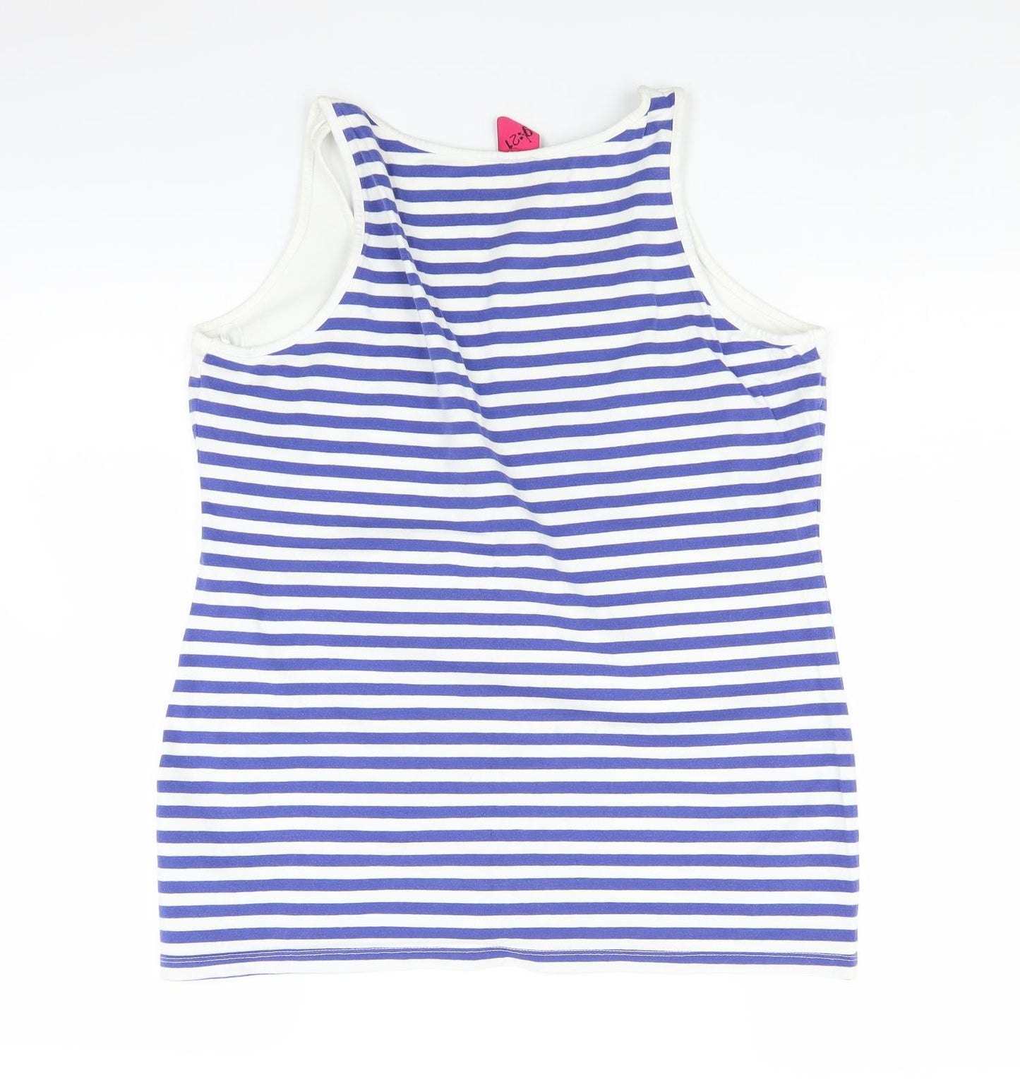 George Womens Blue Striped  Basic Tank Size 18