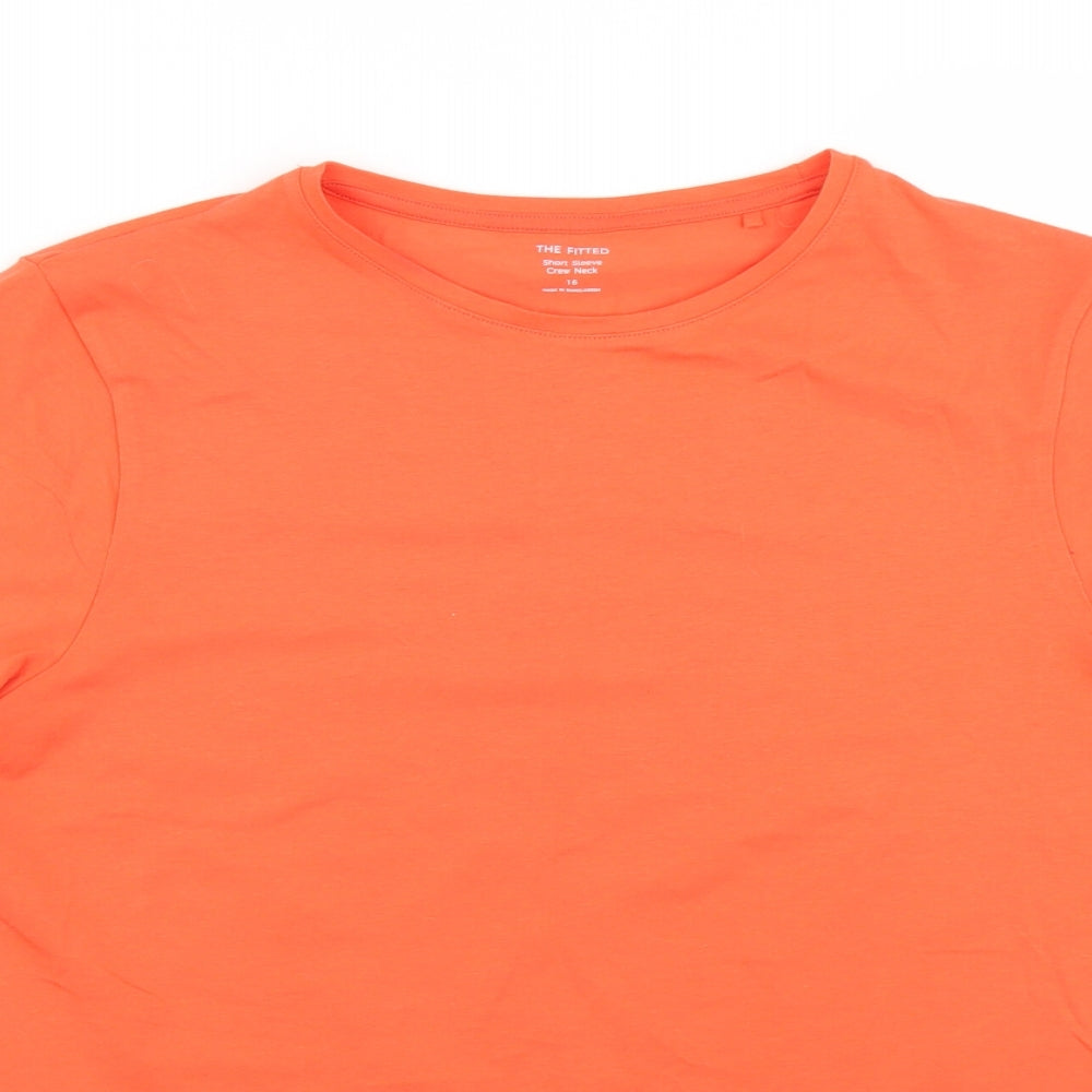 Marks and Spencer Womens Orange   Basic T-Shirt Size 16