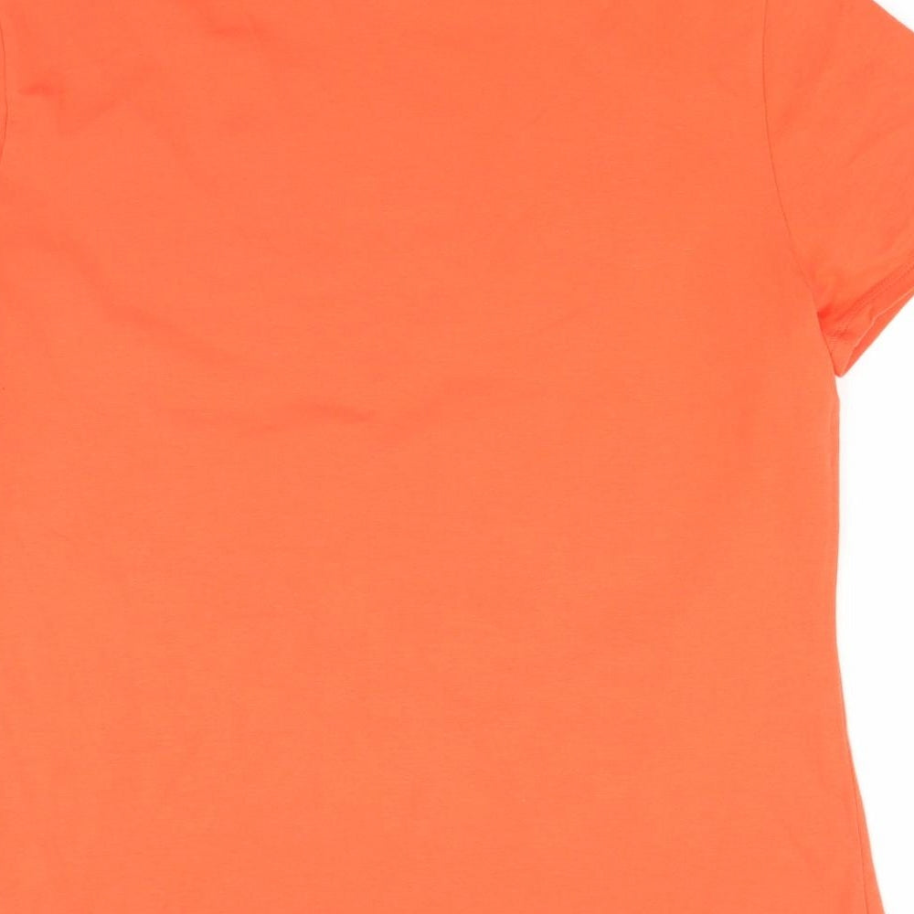 Marks and Spencer Womens Orange   Basic T-Shirt Size 16