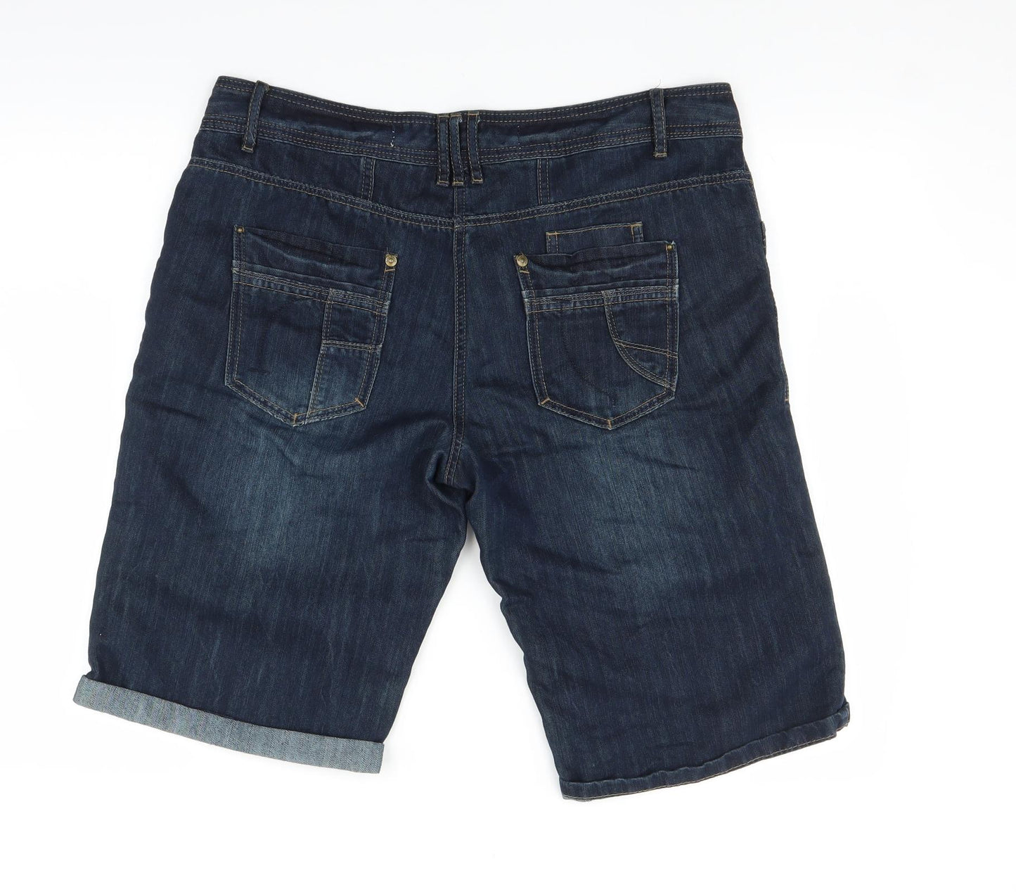 NEXT Womens Blue  Denim Bermuda Shorts Size 16