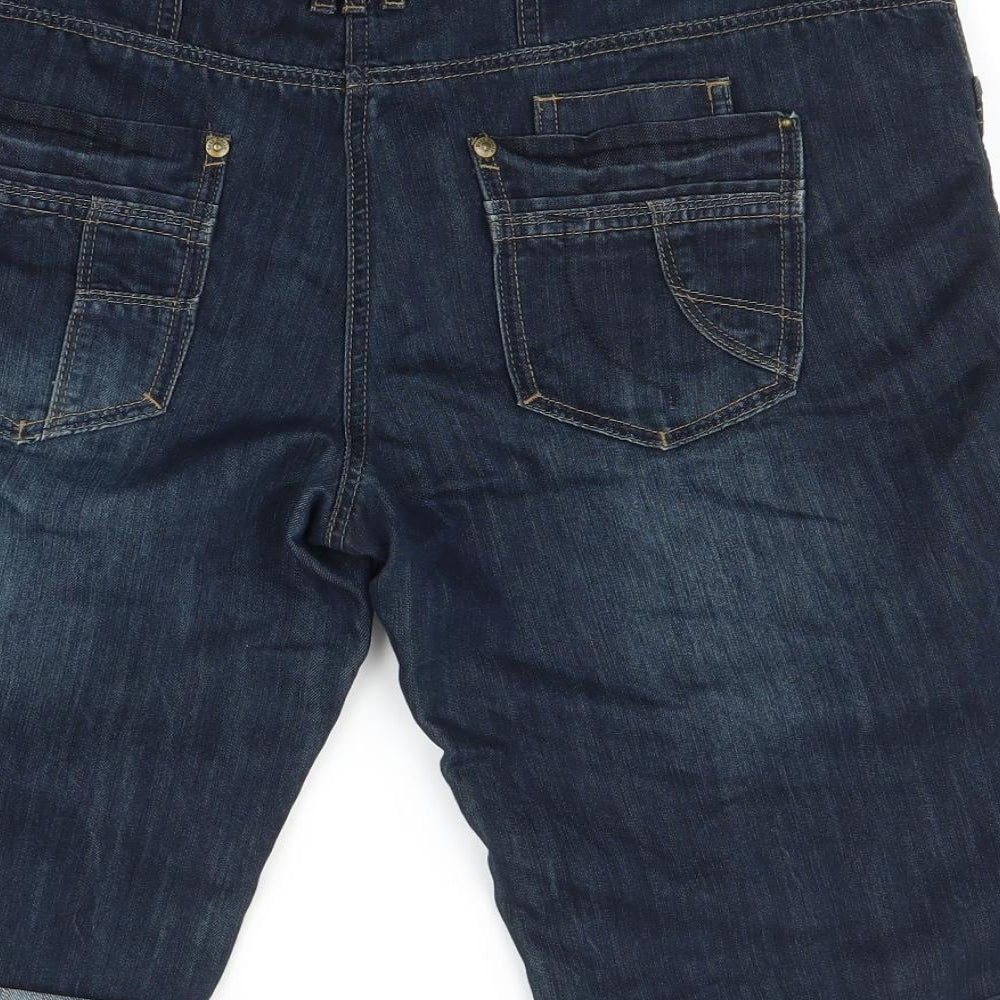 NEXT Womens Blue  Denim Bermuda Shorts Size 16