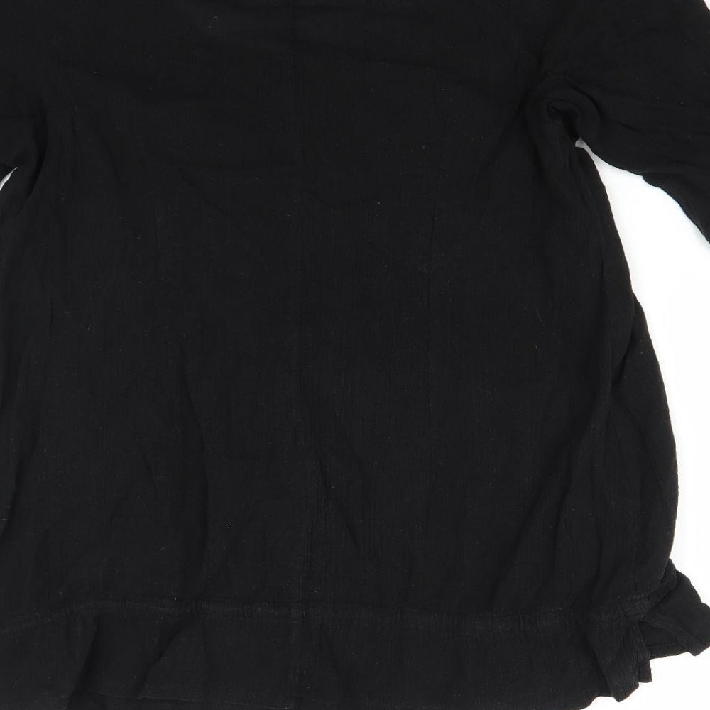 H&M Womens Black   Basic Blouse Size M