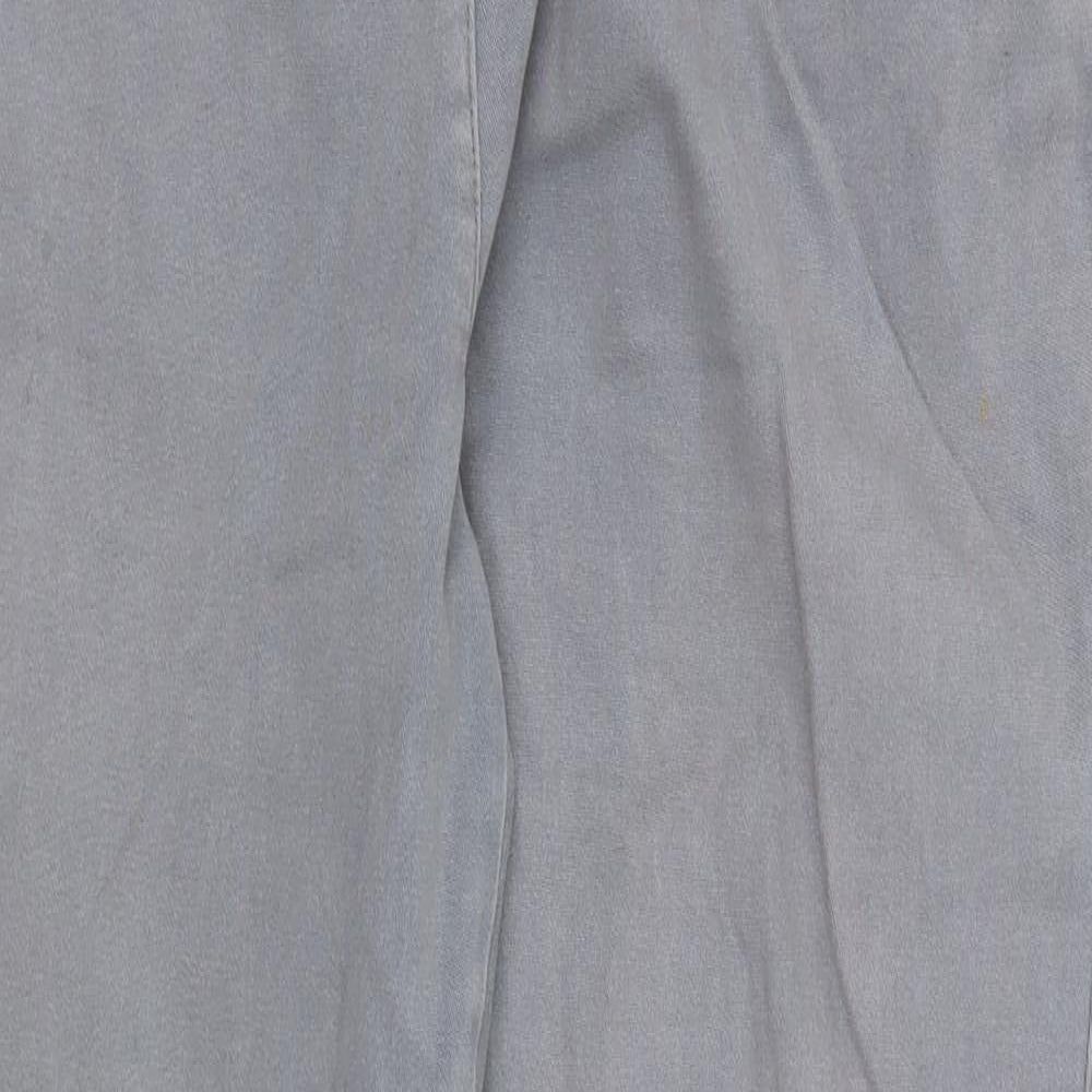 Dorothy Perkins Womens Grey  Denim Straight Jeans Size 16 L26 in