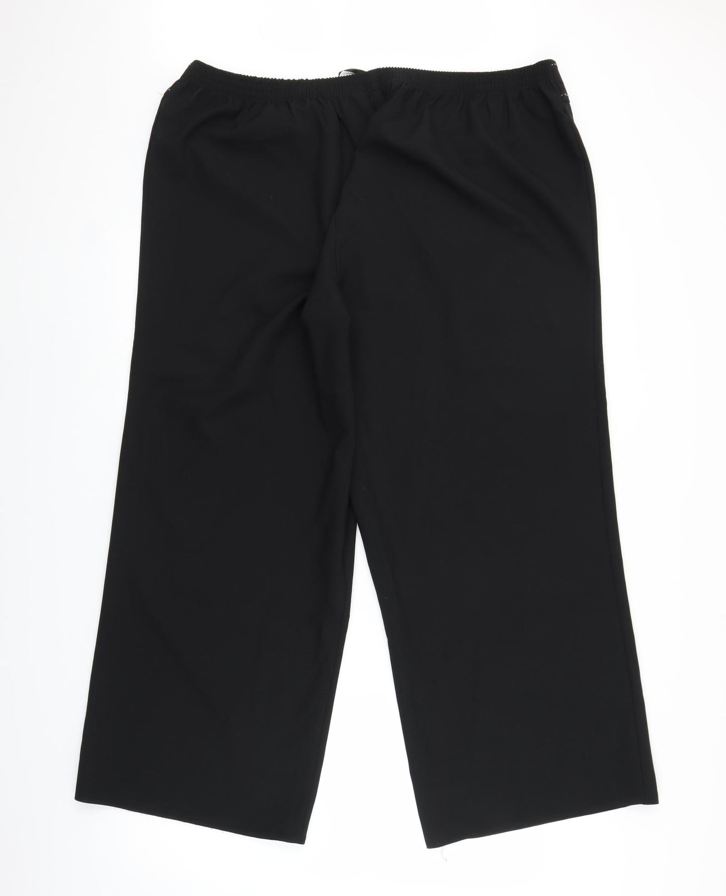 Evans Womens Black   Capri Trousers Size 26 L26 in